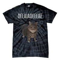 Oiiaoiia Cat Spinning Cat Meme Funny Trendy Cat Lovers Art Tie-Dye T-Shirt