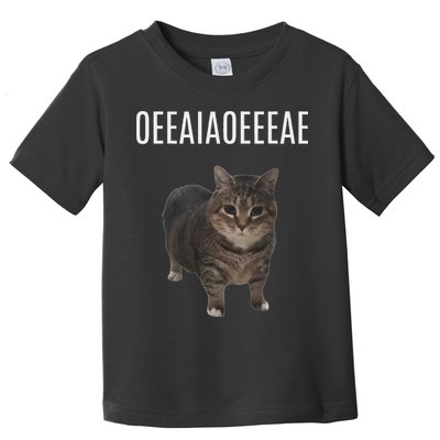 Oiiaoiia Cat Spinning Cat Meme Funny Trendy Cat Lovers Art Toddler T-Shirt