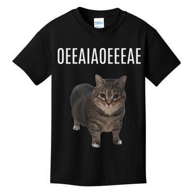 Oiiaoiia Cat Spinning Cat Meme Funny Trendy Cat Lovers Art Kids T-Shirt