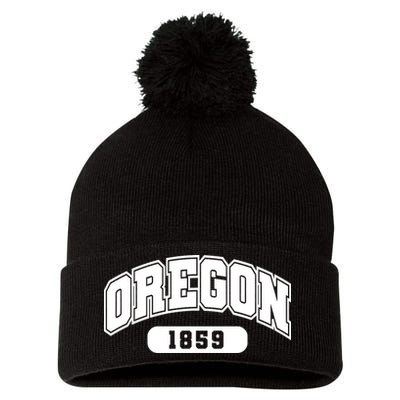 Oregon Collegiate Style 1859 Pom Pom 12in Knit Beanie