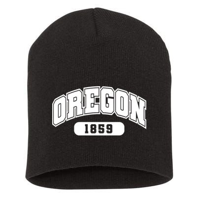 Oregon Collegiate Style 1859 Short Acrylic Beanie