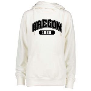 Oregon Collegiate Style 1859 Womens Funnel Neck Pullover Hood