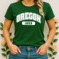 Oregon Collegiate Style 1859 Womens T-Shirt