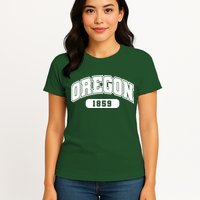 Oregon Collegiate Style 1859 Womens T-Shirt