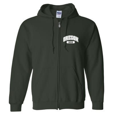 Oregon Collegiate Style 1859 Full Zip Hoodie