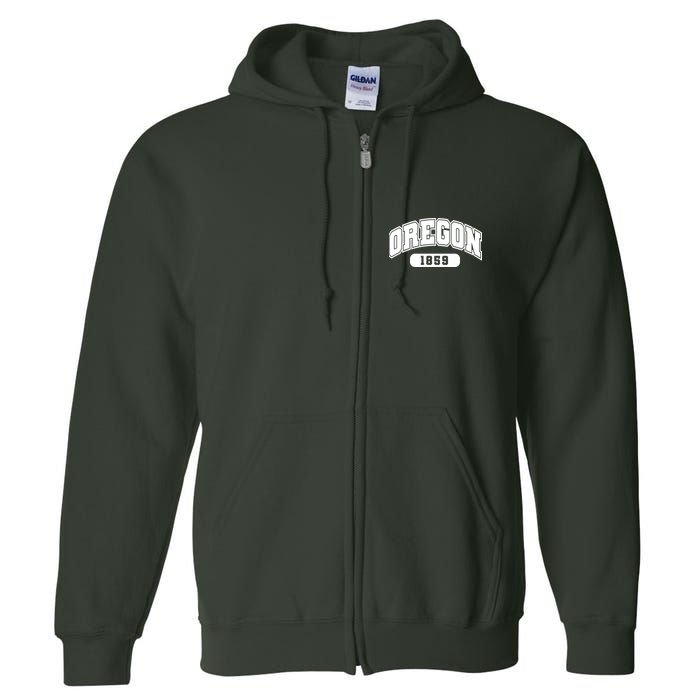 Oregon Collegiate Style 1859 Full Zip Hoodie