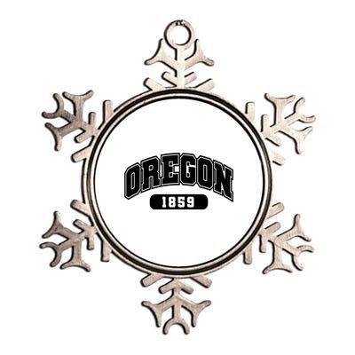 Oregon Collegiate Style 1859 Metallic Star Ornament