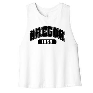 Oregon Collegiate Style 1859 Women's Racerback Cropped Tank