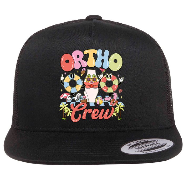 Ortho Crew Summer Vibes Orthopedic Surgeon Flat Bill Trucker Hat