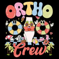 Ortho Crew Summer Vibes Orthopedic Surgeon Flat Bill Trucker Hat