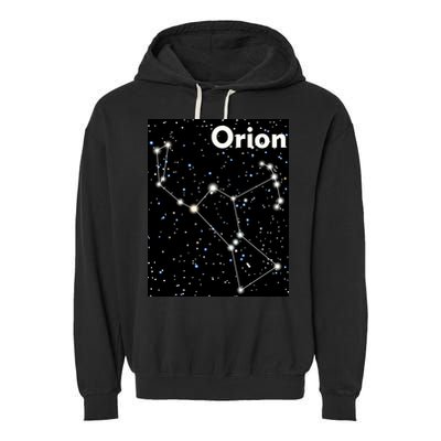 Orion Constellation Space Solar System Stars Garment-Dyed Fleece Hoodie