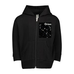 Orion Constellation Space Solar System Stars Toddler Zip Fleece Hoodie