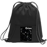 Orion Constellation Space Solar System Stars Sweatshirt Cinch Pack Bag