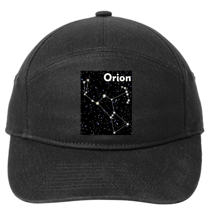 Orion Constellation Space Solar System Stars 7-Panel Snapback Hat