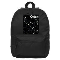 Orion Constellation Space Solar System Stars 16 in Basic Backpack