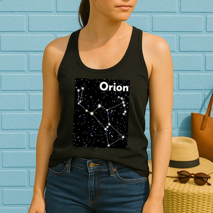 Orion Constellation Space Solar System Stars Womens Tank Top