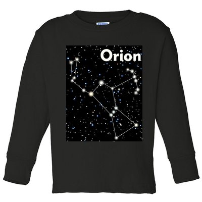 Orion Constellation Space Solar System Stars Toddler Long Sleeve Shirt