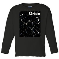 Orion Constellation Space Solar System Stars Toddler Long Sleeve Shirt