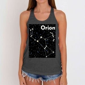 Orion Constellation Space Solar System Stars Women's Knotted Racerback Tank