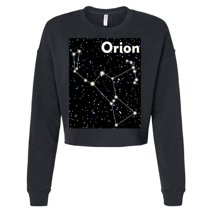 Orion Constellation Space Solar System Stars Cropped Pullover Crew