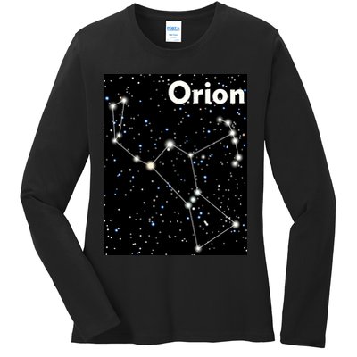 Orion Constellation Space Solar System Stars Ladies Long Sleeve Shirt
