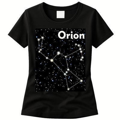Orion Constellation Space Solar System Stars Womens T-Shirt