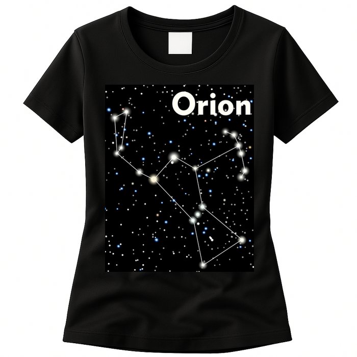 Orion Constellation Space Solar System Stars Womens T-Shirt