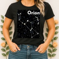Orion Constellation Space Solar System Stars Womens T-Shirt