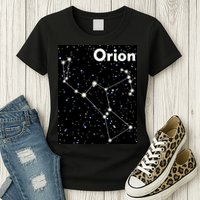 Orion Constellation Space Solar System Stars Womens T-Shirt