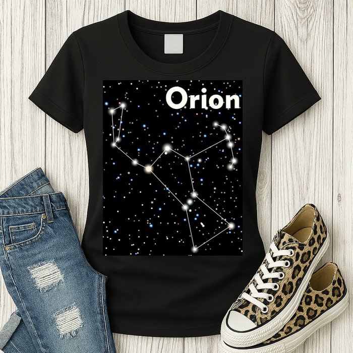 Orion Constellation Space Solar System Stars Womens T-Shirt