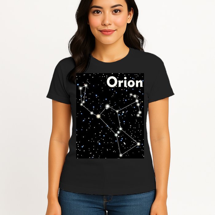 Orion Constellation Space Solar System Stars Womens T-Shirt