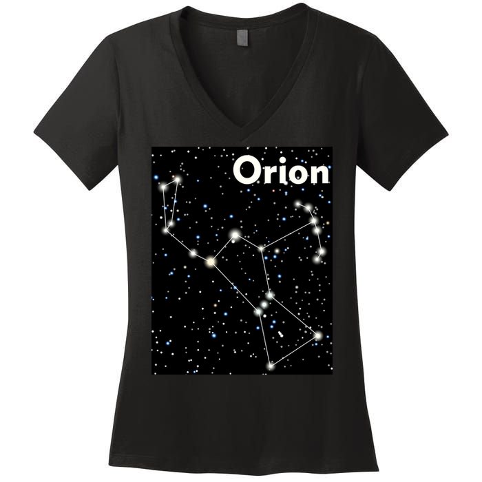 Orion Constellation Space Solar System Stars Women's V-Neck T-Shirt