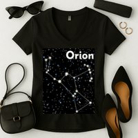Orion Constellation Space Solar System Stars Women's V-Neck T-Shirt