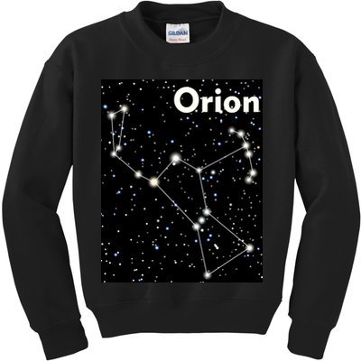 Orion Constellation Space Solar System Stars Kids Sweatshirt