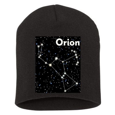 Orion Constellation Space Solar System Stars Short Acrylic Beanie