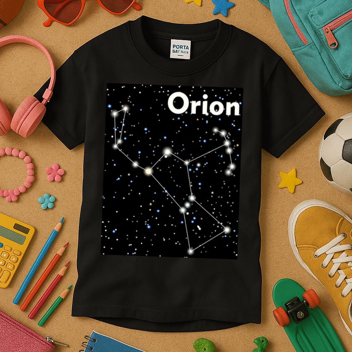 Orion Constellation Space Solar System Stars Kids T-Shirt