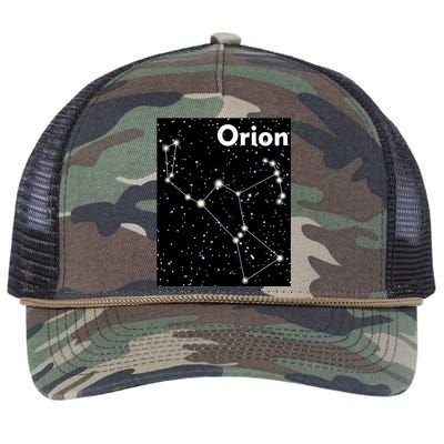 Orion Constellation Space Solar System Stars Retro Rope Trucker Hat Cap