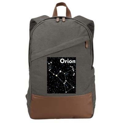 Orion Constellation Space Solar System Stars Cotton Canvas Backpack