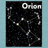 Orion Constellation Space Solar System Stars Sueded Cloud Jersey T-Shirt