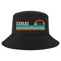 Oxnard California State Bear Retro Sunset Cool Comfort Performance Bucket Hat