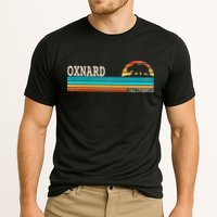 Oxnard California State Bear Retro Sunset Cooling Performance Crew T-Shirt