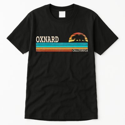 Oxnard California State Bear Retro Sunset Tall T-Shirt