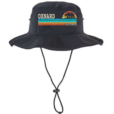 Oxnard California State Bear Retro Sunset Bucket Hat