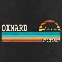 Oxnard California State Bear Retro Sunset Golf Towel