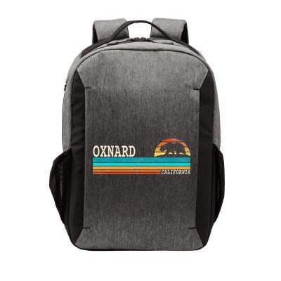Oxnard California State Bear Retro Sunset Vector Backpack
