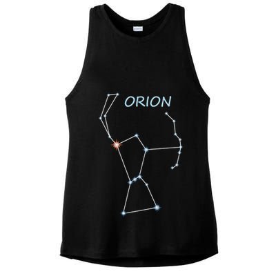 Orion Constellation Space Solar System Stars Astronomy Ladies PosiCharge Tri-Blend Wicking Tank