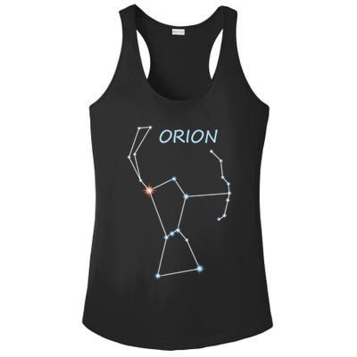 Orion Constellation Space Solar System Stars Astronomy Ladies PosiCharge Competitor Racerback Tank