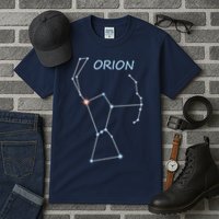 Orion Constellation Space Solar System Stars Astronomy Tall T-Shirt