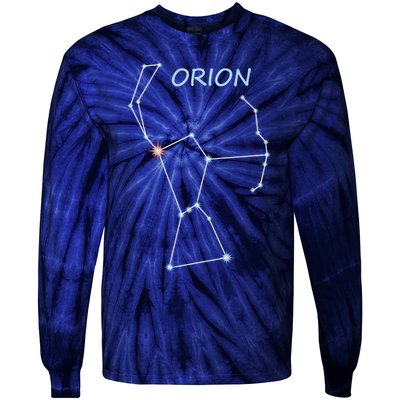 Orion Constellation Space Solar System Stars Astronomy Tie-Dye Long Sleeve Shirt