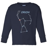 Orion Constellation Space Solar System Stars Astronomy Toddler Long Sleeve Shirt